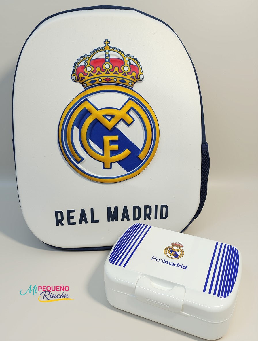 PACKS MOCHILA 3D 35CM Y FIAMBRERA REAL MADRIR