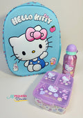 PACK MOCHILA 35CM, FIAMBRERA COMPARTIMENTOS Y BOTELLA ALMUNIO HELLO KITTY