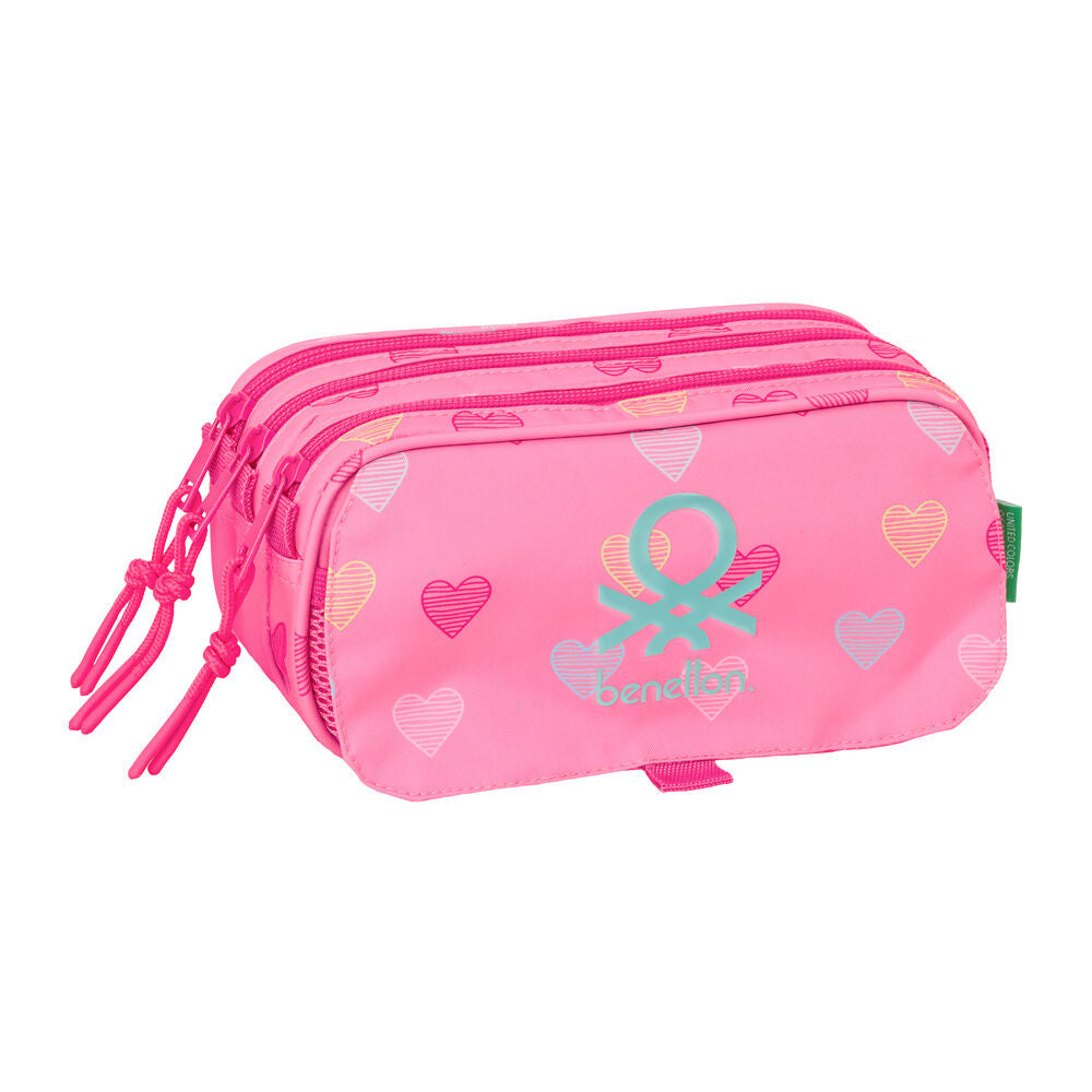 MOCHILA BENETTON + ESTUCHE PORTATODO A JUEGO