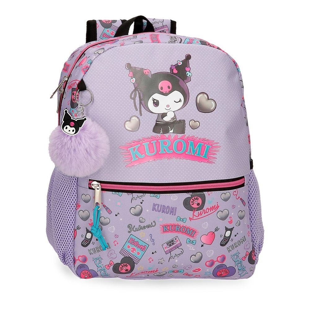 MOCHILA KUROMI PONPON 33CM
