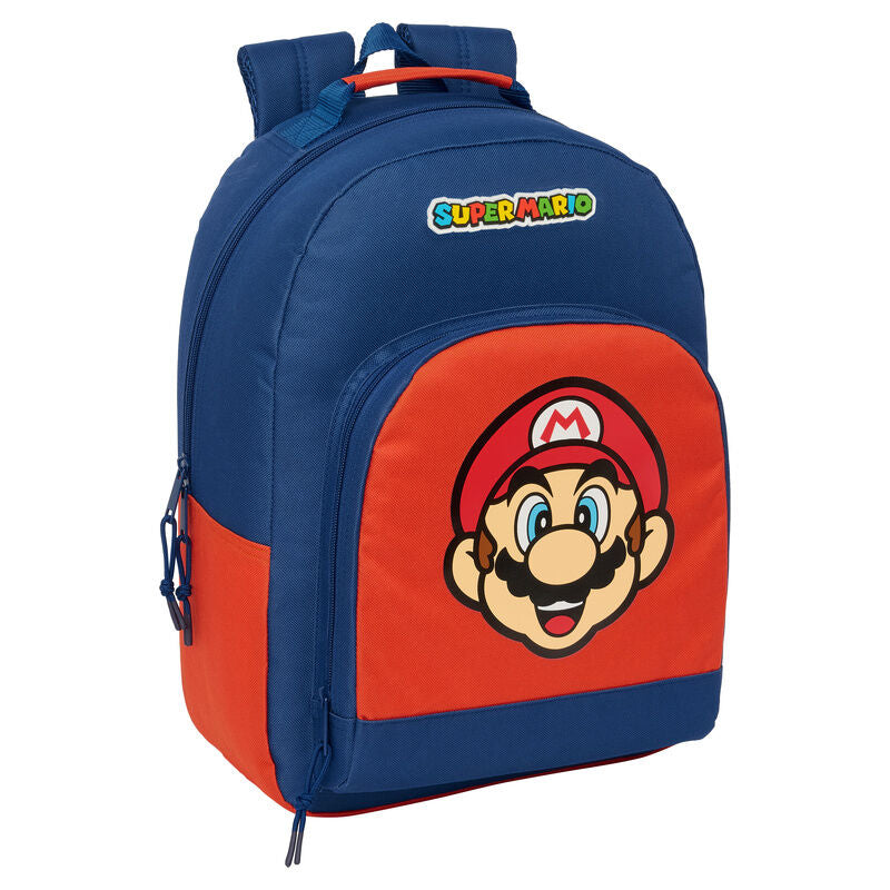 MOCHILA MARIO AZUL 42CM